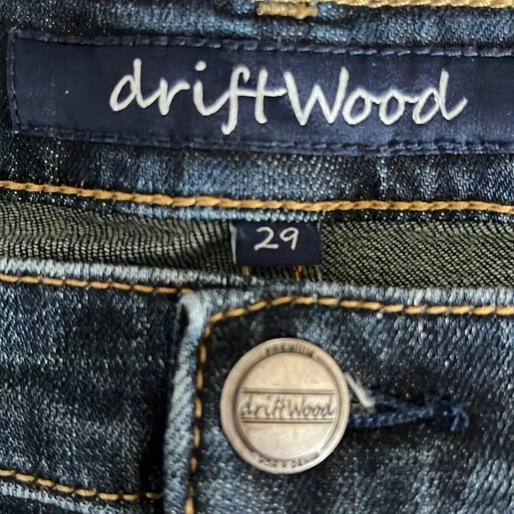 Driftwood Embroidered Skinny Jeans - Size 29 - Picture 5 of 8